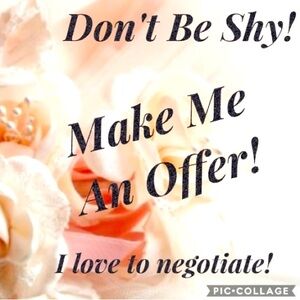 Reasonable offers accepted